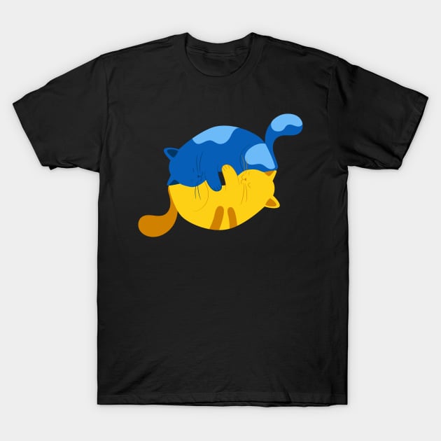 Ukraine cat, Ukraine, Ukraine flag, heart is breaking, I stand with Ukraine T-Shirt by Sonyi